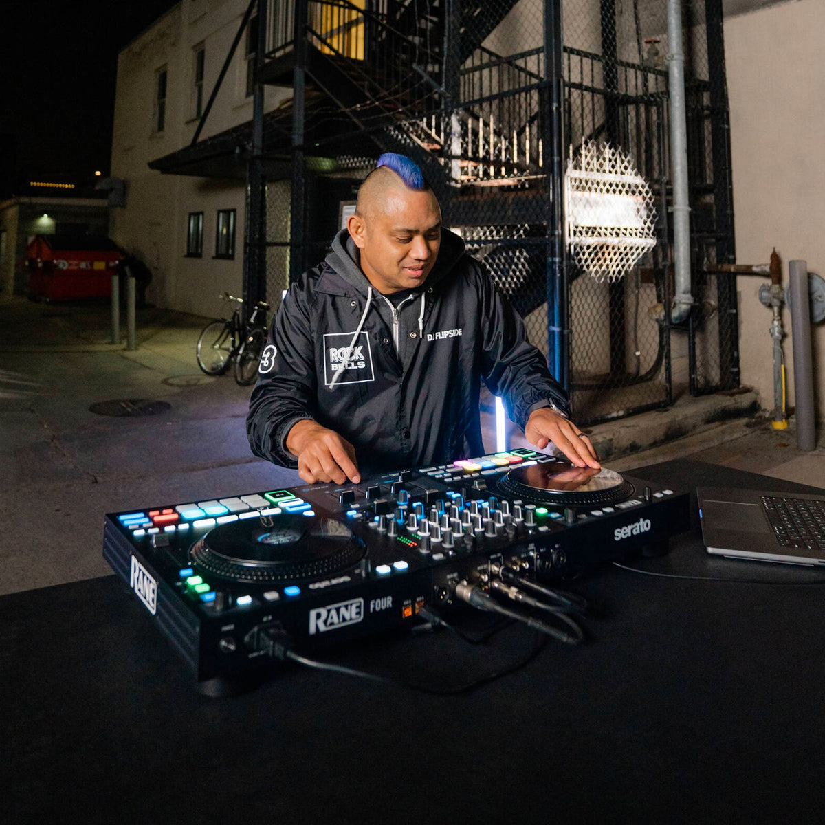 Rane Four Advanced Four-Channel Stems DJ Controller + Magma FLXGUARD DJ Controller Trolley