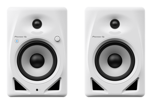Pioneer Dj DM-50D 5-inch Desktop Monitor System – High-Performance Sound (White)