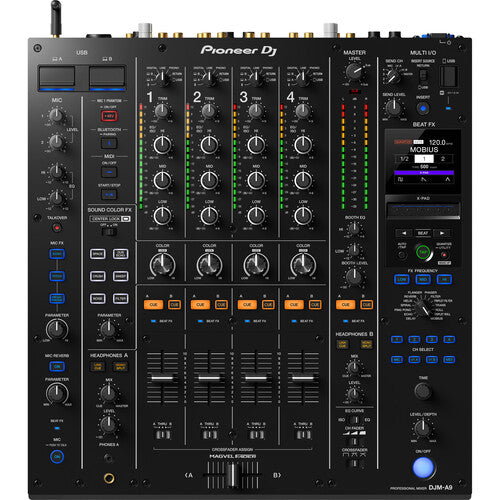 Pioneer DJ DJM-A9 4-Channel Digital Pro-DJ Mixer + Odyssey EVA Molded Soft Case