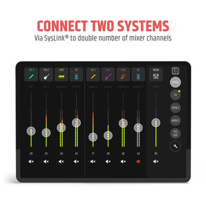 LD Systems MAUI 28 G3 MIX Compact 2060W Powered Column PA System with Digital Mixer (Black)