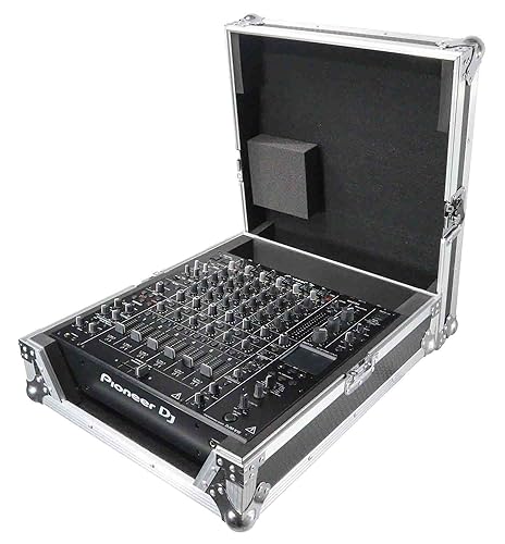ProX ATA Style Flight Road Case for Pioneer DJM-A9 & DJM V10 DJ Mixer (Black / Silver)