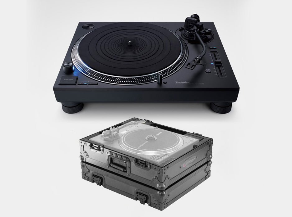 Technics SL-1210GR2-K Direct-Drive Turntable + Odyssey Black Label Flight Case
