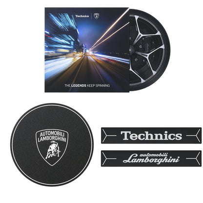 Technics SL-1200M7B Direct Drive Turntable + Odyssey Limited Edition Gold Turntable Flight Case