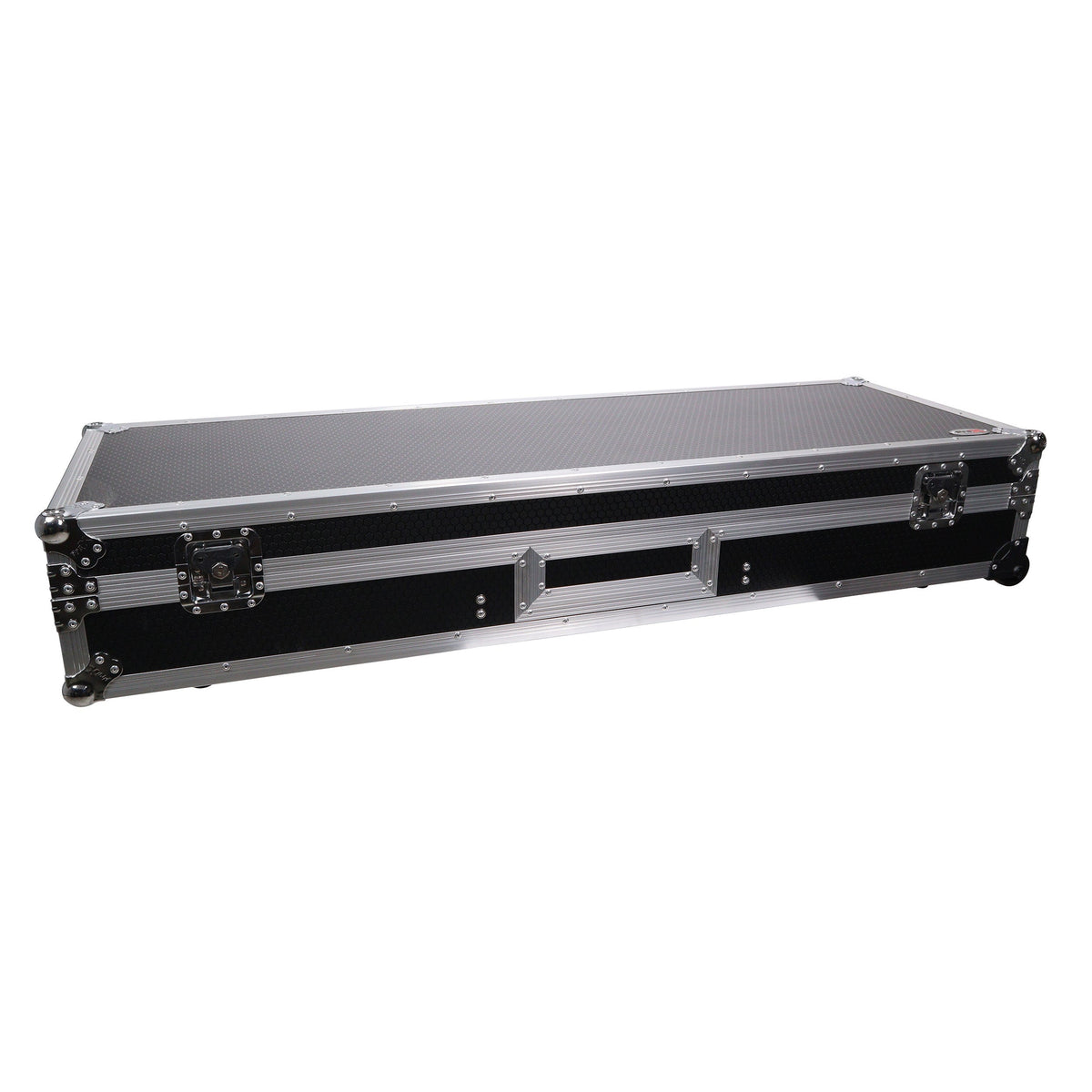 ProX DJ Coffin Flight Case for (2) 1200 Style Turntables 10-inch 12-inch Mixers with Sliding Laptop Shelf and Wheels