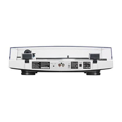 Audio-Technica Consumer AT-LP3XBT Fully Automatic Two-Speed Turntable with Bluetooth (White)