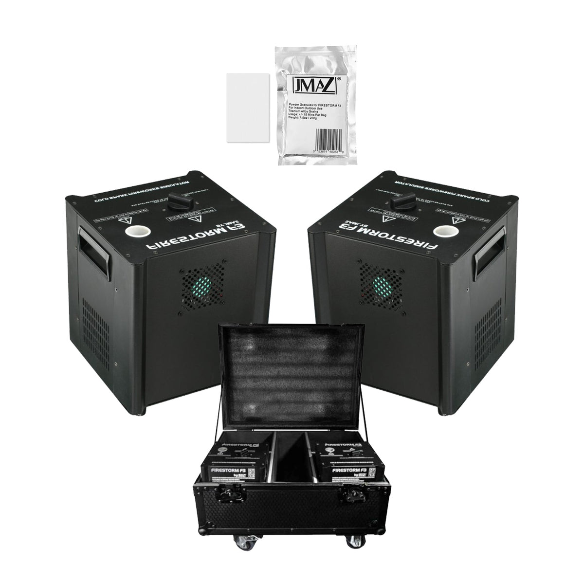 JMAZ Firestorm F3 Cold Spark Machine Pro Bundle