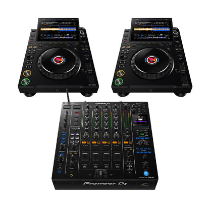 2 x AlphaTheta CDJ-3000X flagship DJ player + 1 x Pioneer DJ DJM-A9 4-Channel Digital Pro-DJ Mixer