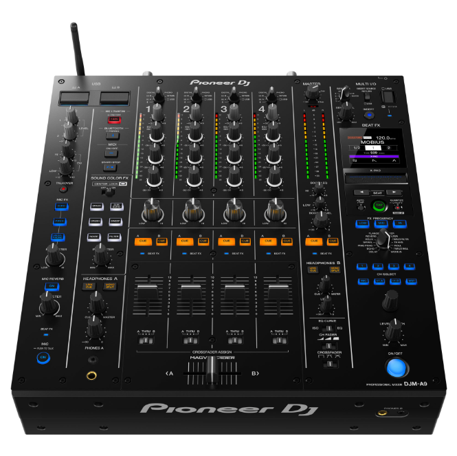 2 x AlphaTheta CDJ-3000X flagship DJ player + 1 x Pioneer DJ DJM-A9 4-Channel Digital Pro-DJ Mixer