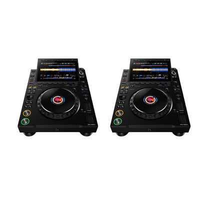 2 x AlphaTheta CDJ-3000X + 2 x Odyssey Industrial Board Case + 1 x Pioneer DJ DJM-A9