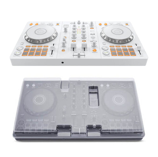 Pioneer DJ DDJ-FLX4 2-Channel DJ Controller  - White + Decksaver Dust Cover