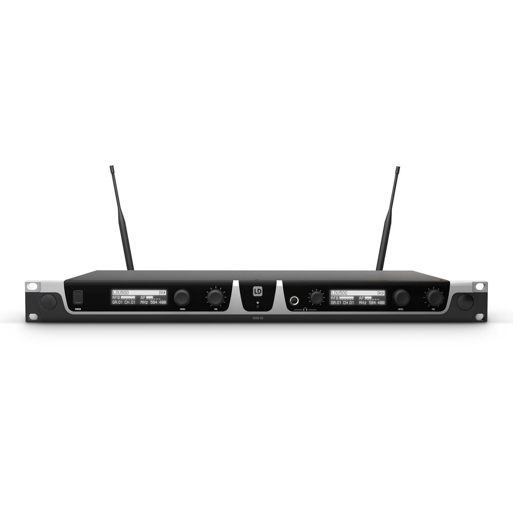 LD Systems U505 HHD 2 - Wireless Microphone System with 2-Dynamic Handheld Microphones - 470 - 490 MHz