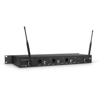 LD Systems U505 HHDF 2 - Wireless Microphone System with 2 Dynamic Handheld Microphones - 514 - 542 MHz