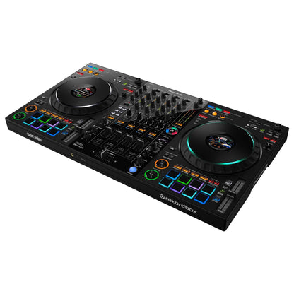 Pioneer DJ DDJ-FLX10 DJ Controller + Magma Bags DJ Controller Workstation Road Case