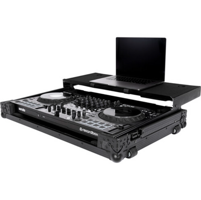 Pioneer DJ DDJ-FLX10-W 4-channel DJ controller + Headliner Flight Case with Laptop Platform and Wheels