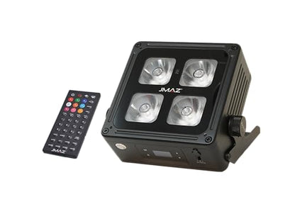JMAZ MAD PAR 4IP Battery-Powered Outdoor RGBWA+UV LED Light with Wireless DMX (6-Pack)