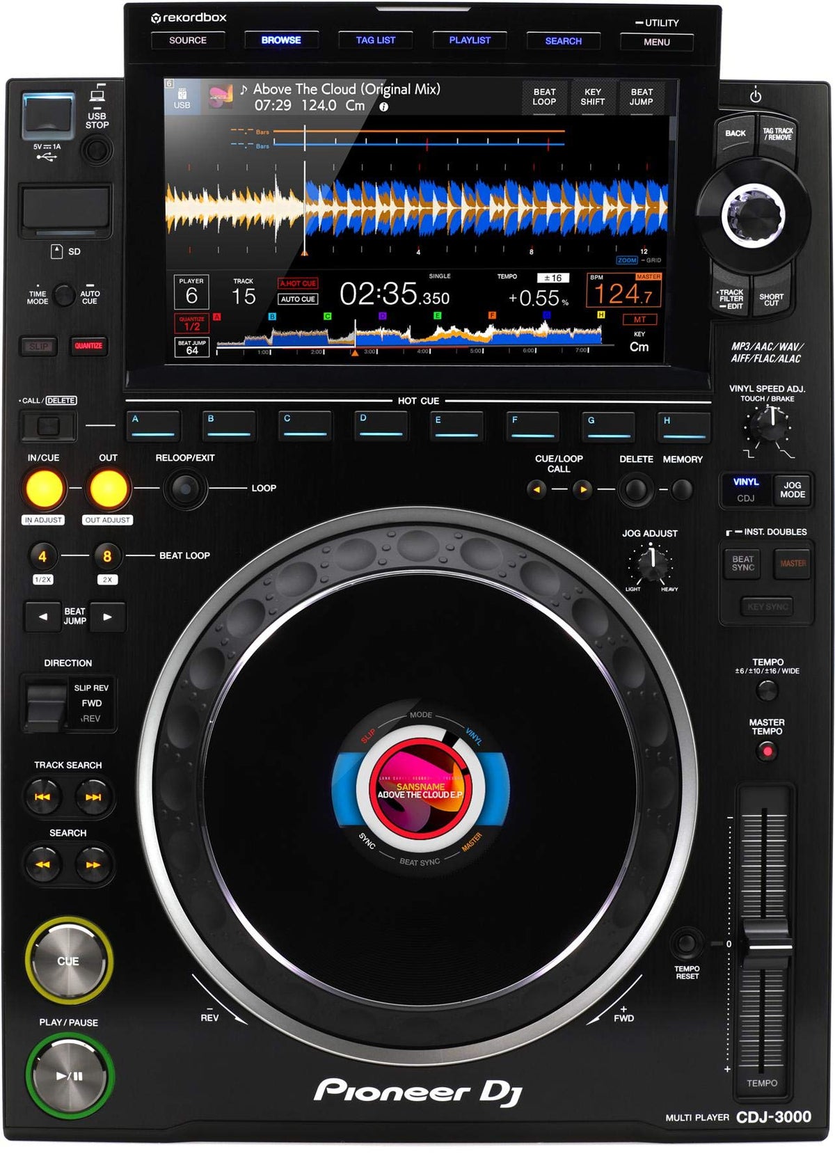 AlphaTheta EUPHONIA Professional 4-Channel Rotary Mixer with CDJ-3000 Professional DJ Media Player Pair