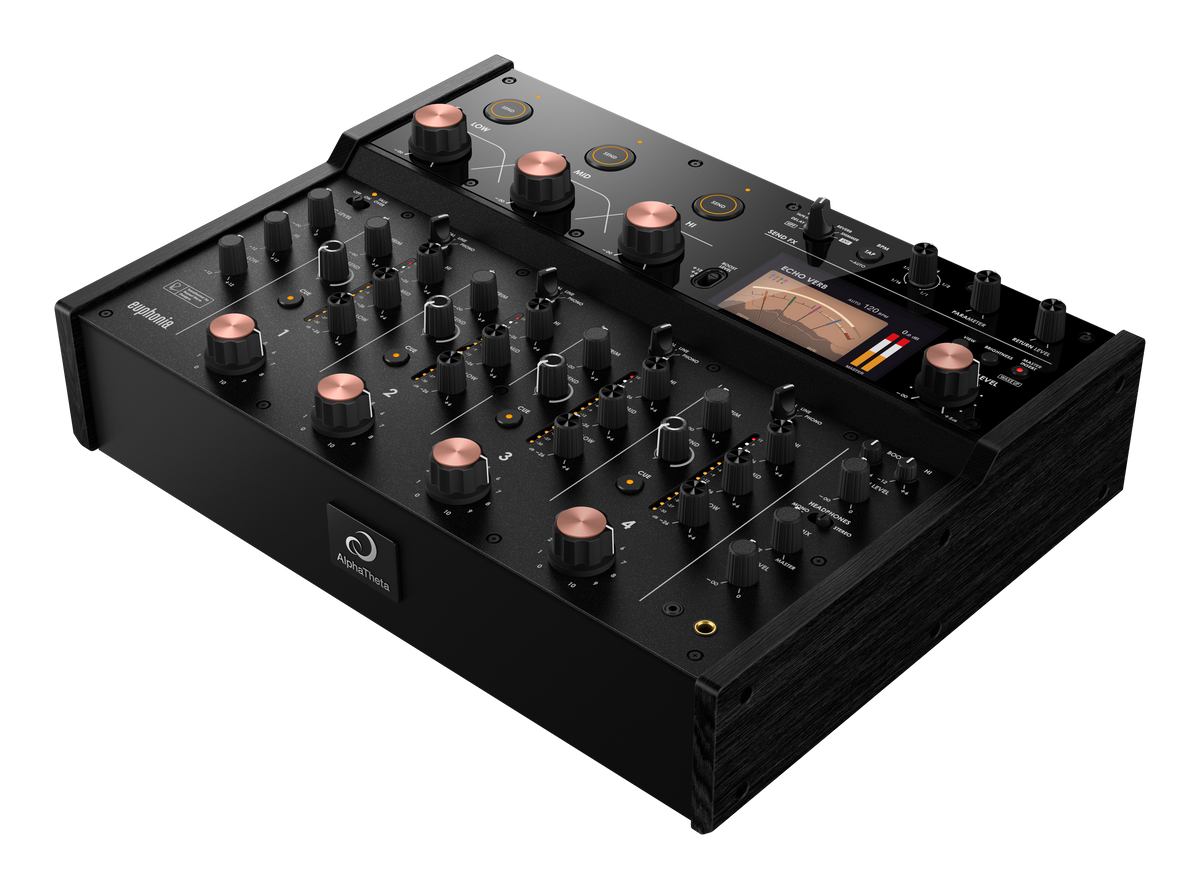 AlphaTheta Euphonia Professional Rotary Mixer + Decksaver Cover (Soft-Fit)