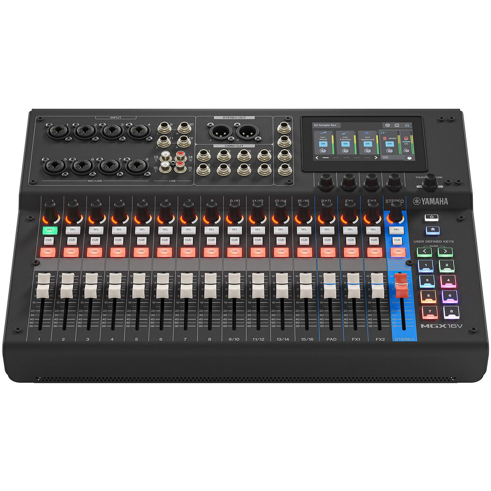 Yamaha MGX16V 22-Channel Digital Mixing Console with Video Interface (Black)