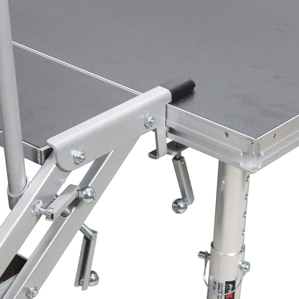 ProX StageQ 3-Step Foldable Stairs with Handrail (18 to 28")