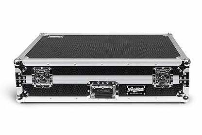 Headliner Flight Case with Laptop Platform and Wheels for RANE DJ FOUR and DJ PERFORMER (Silver/Black)