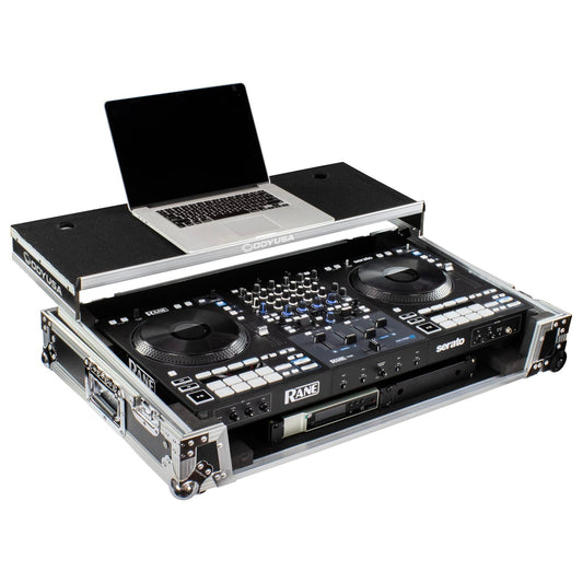 RANE FOUR 1U Flight Case with Glide Style Laptop Platform and Wheels (Open Box)