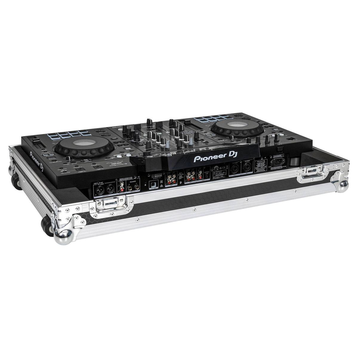Headliner Low Profile Flight Case with Wheels, Compatible with XDJ-RX3, Black (HL10006)