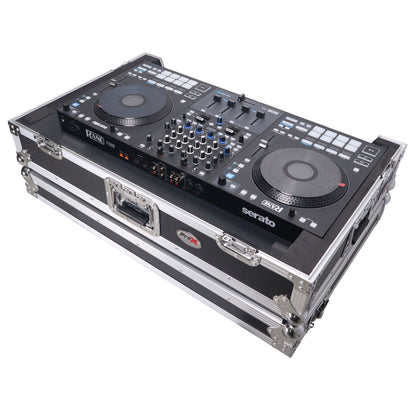 ProX XS-RANEFOURW ATA Flight Style Road Case for RANE Four DJ Controller with 1U Rack Space and Wheels (Open Box)