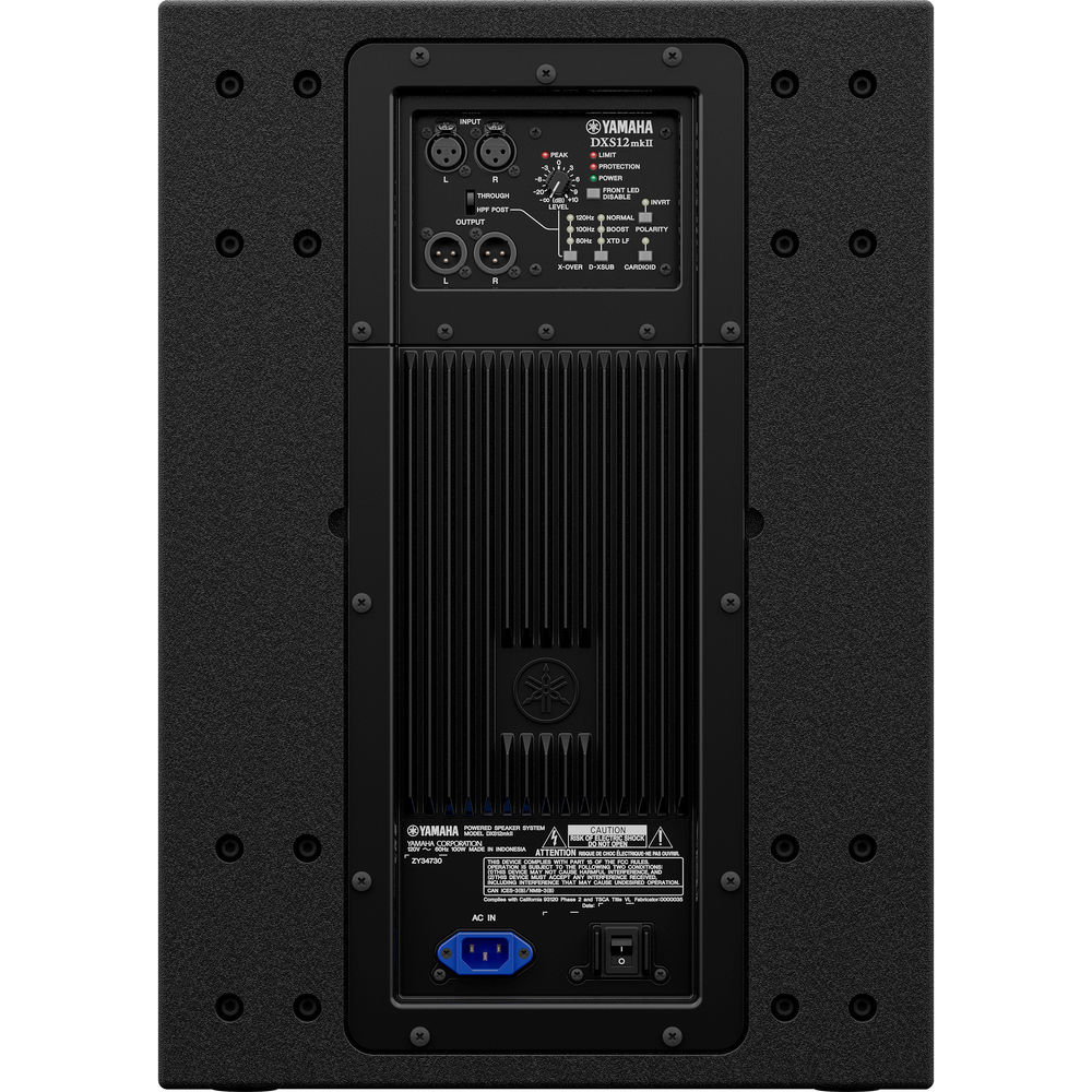 Yamaha DXS12 MKII Powered Subwoofer, Black