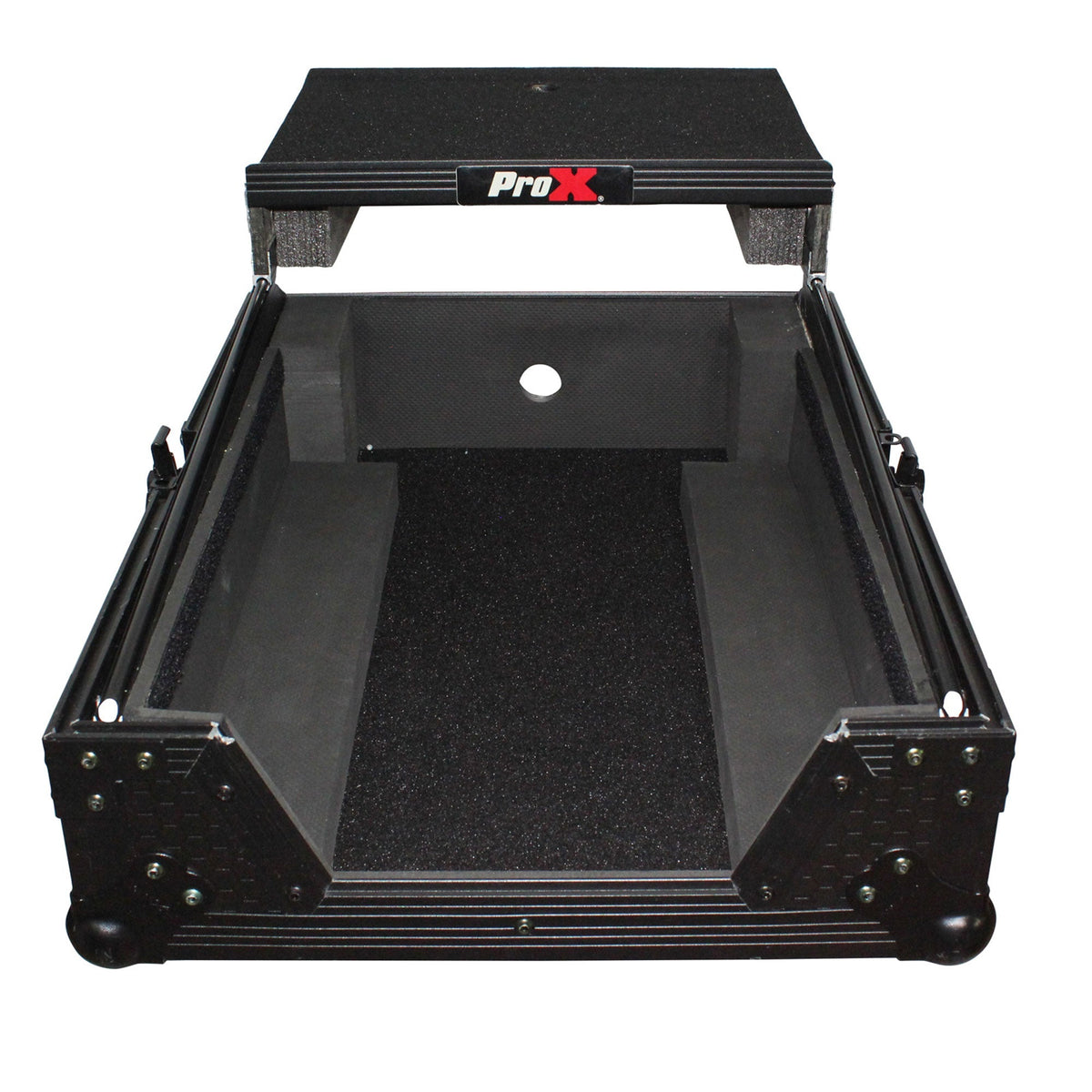 Pro X - Mixer ATA Flight Case for Large Format 12" Universal DJ Mixer W/ Laptop Shelf (Open Box)