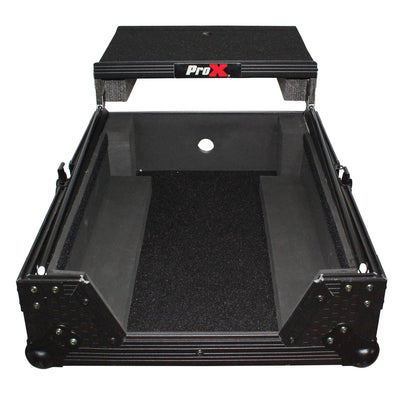 Pro X - Mixer ATA Flight Case for Large Format 12" Universal DJ Mixer W/ Laptop Shelf (Open Box)