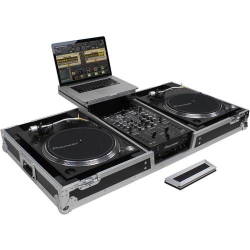 Odyssey Innovative Designs Flight Zone - Universal Turntable DJ Coffin with Wheels & Glide Shelf