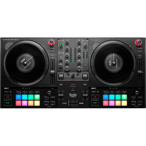 Hercules DJControl Inpulse T7 2-Deck Motorized DJ Controller Black (Open Box)