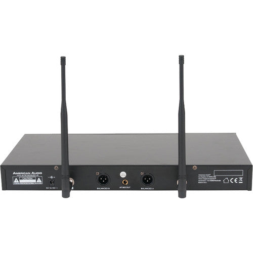 American Audio WM-219 Two-Channel UHF Wireless Handheld Microphone System