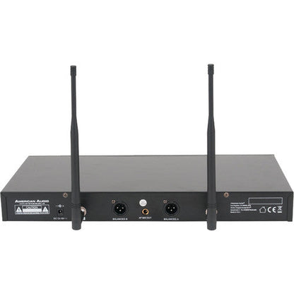American Audio WM-219 Two-Channel UHF Wireless Handheld Microphone System