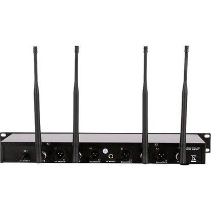 American DJ WM-419 Four-Channel UHF Wireless Handheld Microphone System (540 to 590 MHz) (Open Box)