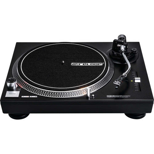 Reloop RP-2000 MK2 Quartz-Driven DJ Turntable (Metallic Black)