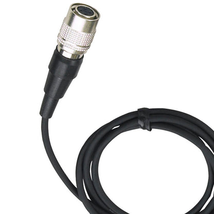 Audio-Technica AT831cW Cardioid Condenser Clip-On Lavalier Mic Terminated with locking 4-pin connector for A-T UniPak® body-pack wireless transmitters