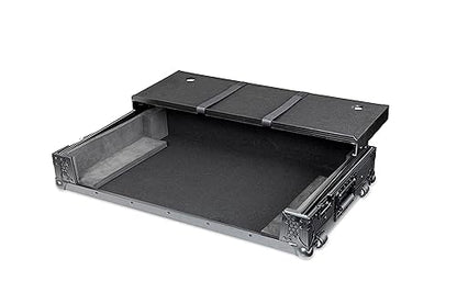 Headliner Pitch Black Flight Case with Laptop Platform and Wheels for RANE DJ FOUR and DJ PERFORMER (Black)