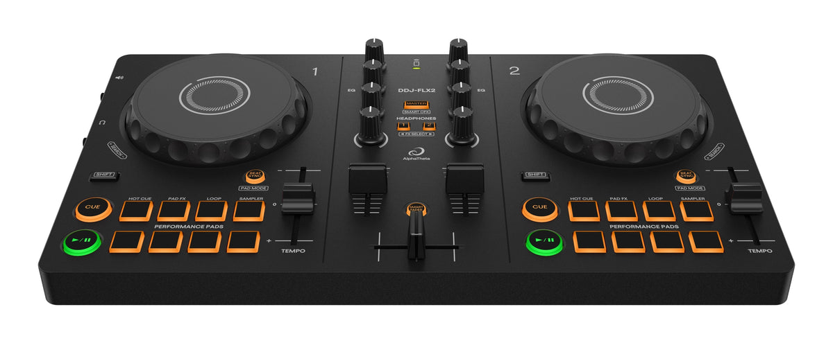 AlphaTheta DDJ-FLX2 DJ Controller for rekordbox, Serato DJ Lite, and djay